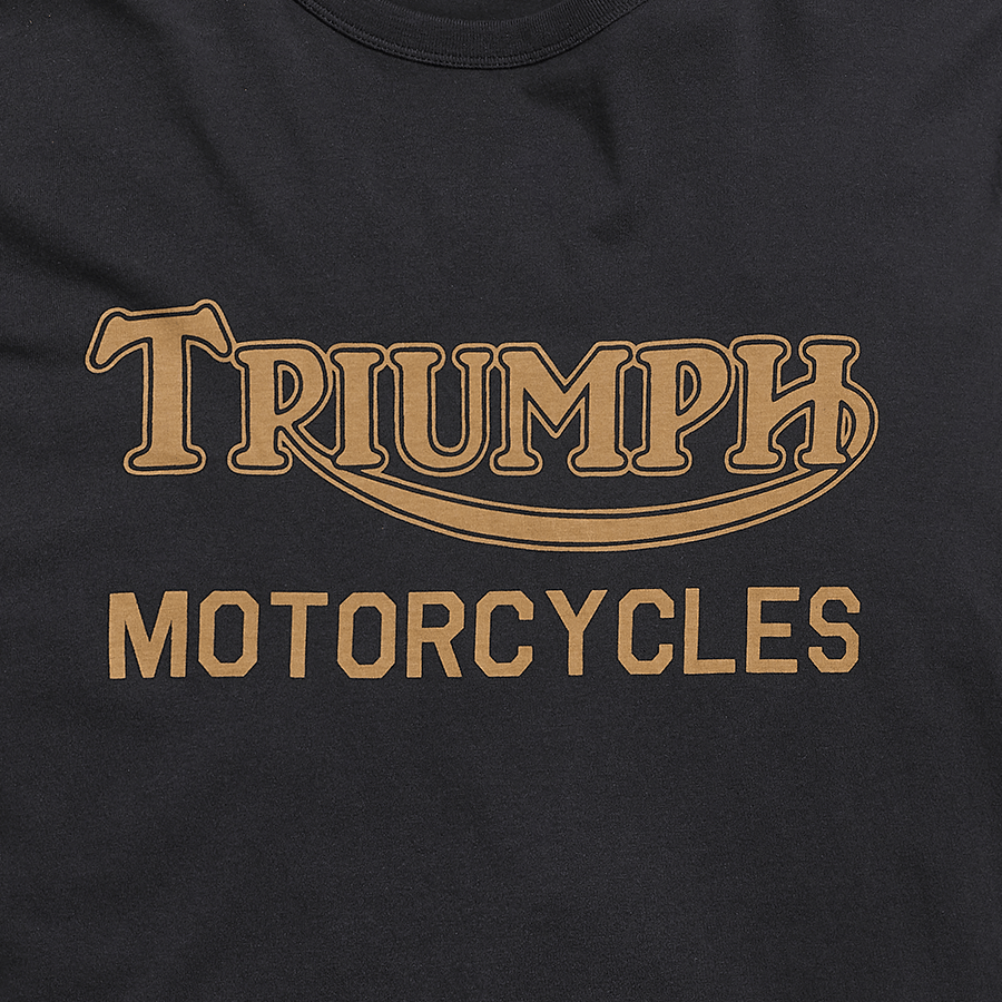 Ignition Coil Stripe Long Sleeve T-shirt in Black | Triumph